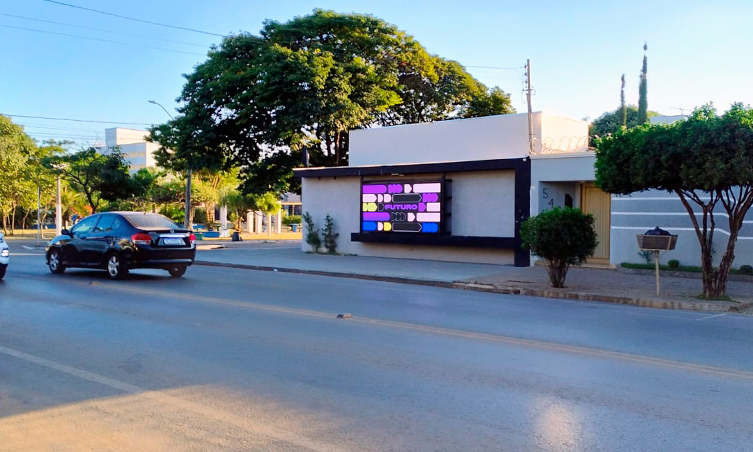 Imagem Outdoor led rosa mistica